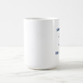 Nautic Familienname Beach House Blue Anchor groß Kaffeetasse (Mittel)