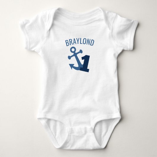 Nautic First Birthday Shirt (Vorderseite)