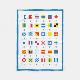 Nautic Flags Maritime Signal Baby Boy Fleecedecke