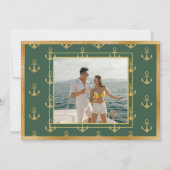 Nautic Foto Anchors Weihnachtskarte Feiertagskarte (Vorderseite)