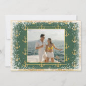 Nautic Foto Green Weihnachtskarte Feiertagskarte (Vorderseite)