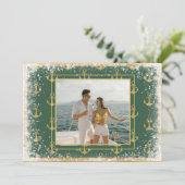 Nautic Foto Green Weihnachtskarte Feiertagskarte (Stehend Vorderseite)