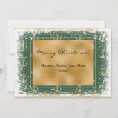 Nautic Foto Green Weihnachtskarte Feiertagskarte (Rückseite)