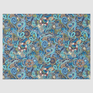 Nautic Gift Wrap Tissue Seidenpapier