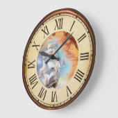 Nautic Große Wanduhr (Winkel)