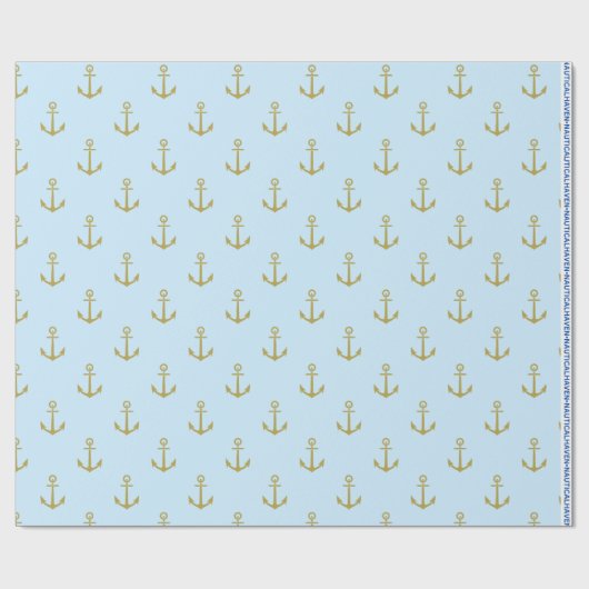 Nautic Haven Wrapping Paper Geschenkpapier (Flach)