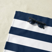 Nautic Heart Bachelorette Weekend Marine & White Strandtuch (Beispiel)