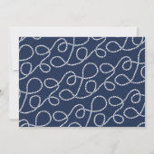 Nautic Knot | Foto Collage Save the Date Card (Rückseite)