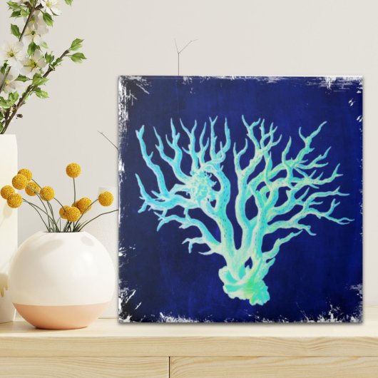 Nautic Küstenschiff Blue Coral Reef Fliese