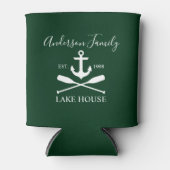 Nautic Lake House Anchor Oars Family Green Dosenkühler (Vorderseite)