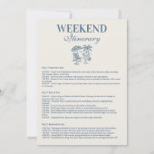 Nautic Last Toast Bachelorette Weekend Einladung (Rückseite)