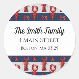 Nautic Lharshs Round-Address-Labels Runder Aufkleber