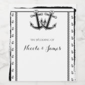 Nautic Liebe Anchors Ristorante La Lanchetta Weinetikett (Einzelnes Label)