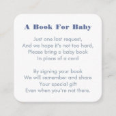 Nautic Life Ring bringen ein Buch für Babydusche Begleitkarte (Vorderseite)