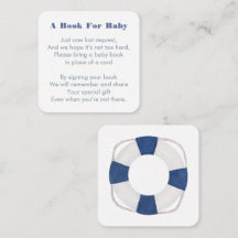 Nautic Life Ring bringen ein Buch für Babydusche