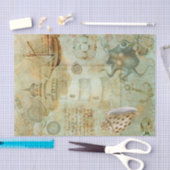 Nautic Light House Ocean Ship SeaShell Decoupage Seidenpapier (Handwerk)