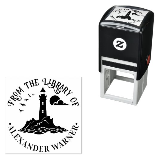 Nautic Lighthouse #3CB Bibliotheksname Permastempel (Beispiel)