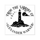 Nautic Lighthouse #3CB Bibliotheksname Permastempel (Design)