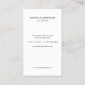 Nautic Lighthouse Business Card Visitenkarte (Rückseite)