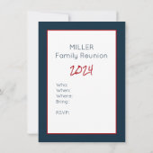 Nautic Lighthouse Patriotic Wiedersehen Einladung (Rückseite)