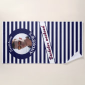 Nautic lustiges Foto Batchelor Wochenende Strandtuch (Vorderseite)