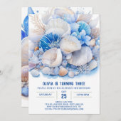 Nautic Magic Boy Geburtstag Einladung (Vorne/Hinten)