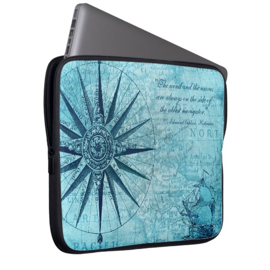 Nautic Map Design Electronics Tablet Sleeve (Vorne Rechts)