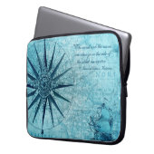 Nautic Map Design Electronics Tablet Sleeve (Vorderseite Links)