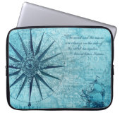 Nautic Map Design Electronics Tablet Sleeve (Vorderseite)