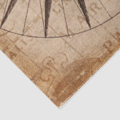 Nautic Map Sailboat Compass Decoupage Hintergrund Seidenpapier (Ausschnitt)