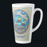 Nautic Marine Life Art Nr. 1 Funny Birthday Text Milchtasse<br><div class="desc">Das neueste Fliesendesign der Keramik - ein einzigartiges und einzigartiges Design! Das Thema Wassersport wird allen gefallen,  die in Liebe mit Meer und Ozeanen sind. Nass in deinem eigenen Stil!</div>