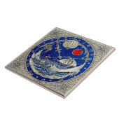 Nautic Marine Life Keramik Art Nr. 7 Fliese (Seite)