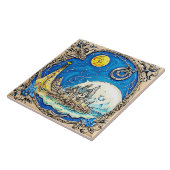 Nautic Marine Life Keramik Art Nr. 8 Fliese (Seite)