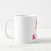 Nautic Marine Seepferd Pink White Chic Kaffeetasse (Links)