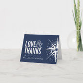 Nautic Modern Vielen Dank Dankeskarte (Vorderseite)