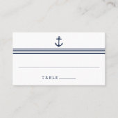 Nautic Modern Wedding Escort Platzkarten (Vorderseite)