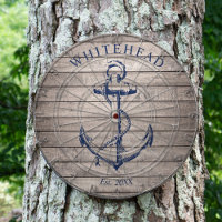 Nautic Monogram Anchor Beige Woge