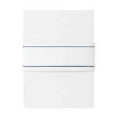 Nautic Monogram Navy Anchor Wedding Einladungsbanderole (Rückseitenbeispiel)