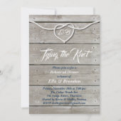 Nautic Monogram Probe Dinner Einladung (Vorderseite)