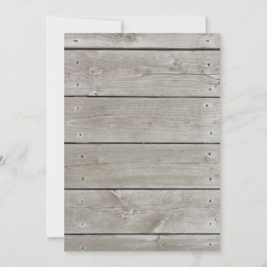 Nautic Monogram Probe Dinner Einladung (Rückseite)