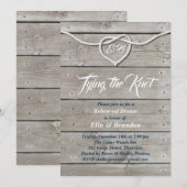 Nautic Monogram Probe Dinner Einladung (Vorne/Hinten)