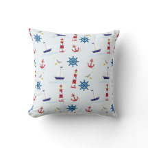 Nautic Motif Throw Kissen