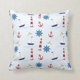 Nautic Motif Throw Kissen
