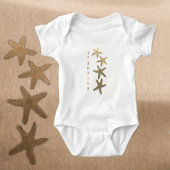 Nautic Natural Starfish individuell anpassbar Baby Strampler