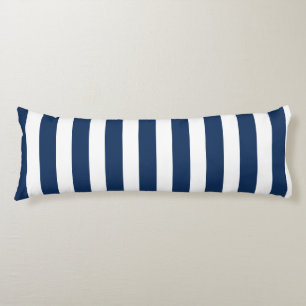 Nautic Navy Blau & Weiß Streifen Seitenschläferkissen