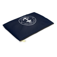 Nautic Navy Blue Anchor Boat Name Custom