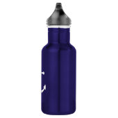 Nautic Navy Blue Anchor Edelstahlflasche (Rechts)