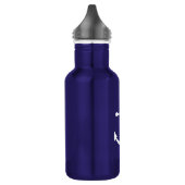 Nautic Navy Blue Anchor Edelstahlflasche (Links)