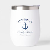 Nautic Navy Blue Anchor Family Wiedersehen Tumbler (Links)