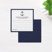 Nautic Navy Blue Anchor Hochzeitsratgeber und Wüns (Schreibtisch)